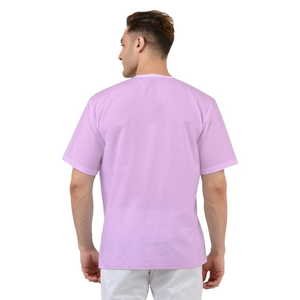Maharaja Pure Cotton Straight Short Kurta in Pink for Men [MSHK037]