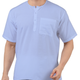 Maharaja Pure Cotton Straight Short Kurta in Blue for Men [MSHK038]