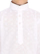 Maharaja Kids Pure Cotton Self Design White Kurta Pyjama Set for Boys [MSKKP037]