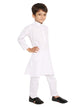 Maharaja White Cotton Blend Kurta Pyjama Set for Boys [MSKKP1101]
