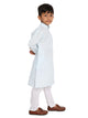 Maharaja Light Blue Cotton Blend Kurta Pyjama Set for Boys [MSKKP1106]