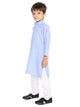 Maharaja Sky Blue Cotton Blend Kurta Pyjama Set for Boys [MSKKP1120]