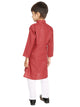 Maharaja Maroon Cotton Blend Kurta Pyjama Set for Boys [MSKKP1128]