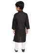 Maharaja Black Cotton Blend Kurta Pyjama Set for Boys [MSKKP1138]