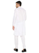 Maharaja Magic Cotton Solid Kurta And Pyjama set in White for Men [MSKP1101]