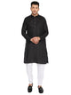 Maharaja Magic Cotton Solid Kurta And Pyjama set in Black for Men [MSKP1138]