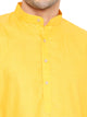 Maharaja Magic Cotton Solid Kurta And Pyjama set in Cyber Yellow for Men [MSKP1161]
