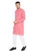 Maharaja Georgette with Sequence Embroidery Kurta in Pink for Men  [MSKurta1186]
