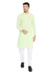 Maharaja Georgette with Sequence Embroidery Kurta in Mint Green for Men [MSKurta1188]