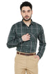 Maharaja Men's Slim Fit Checkered Shirt in Green[MSS119]