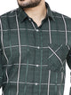 Maharaja Men's Slim Fit Checkered Shirt in Green[MSS119]
