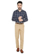 Maharaja Men's Slim Fit Checkered Shirt in Blue[MSS121]