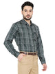 Maharaja Men's Slim Fit Checkered Shirt in Green[MSS122]