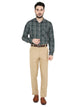 Maharaja Men's Slim Fit Checkered Shirt in Green[MSS122]