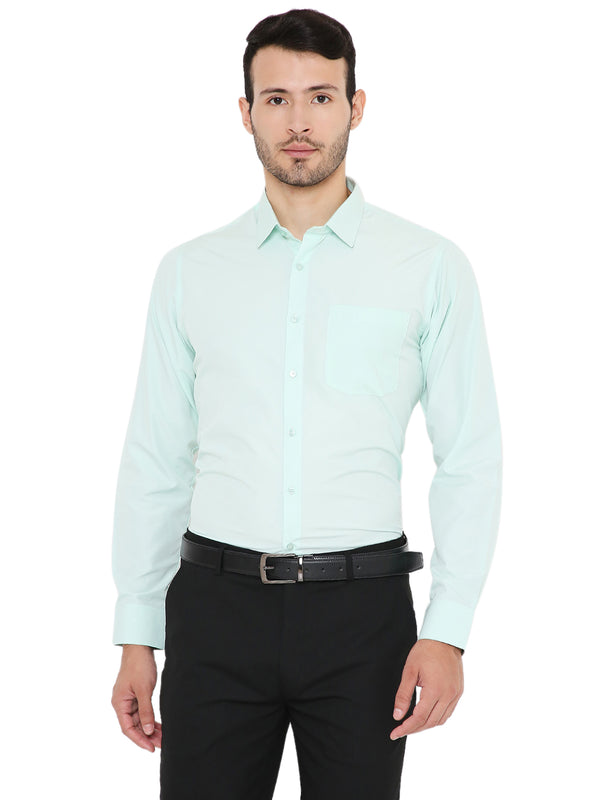 Light Green Solid | Slim Fit | Formal Shirt for Men [MSC13Shirt2]