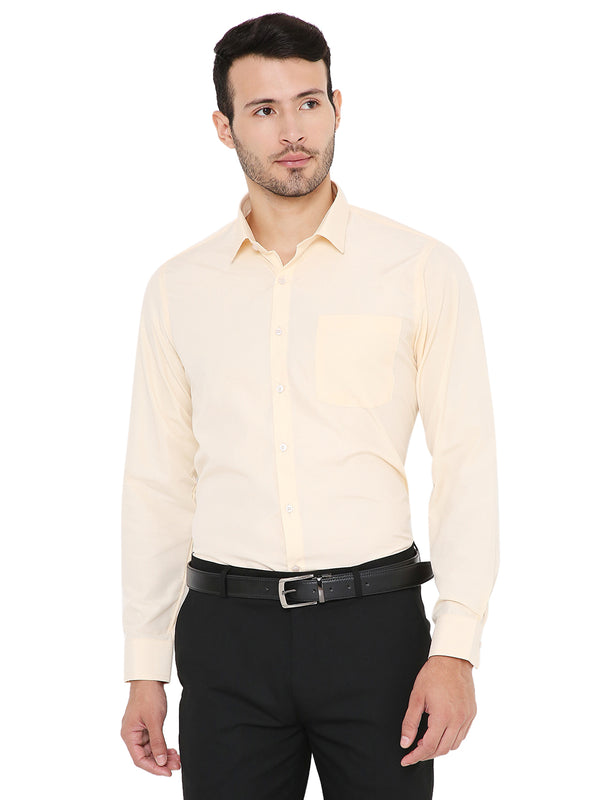 Yellow Solid | Slim Fit | Formal Shirt for Men [MSC13Shirt3]
