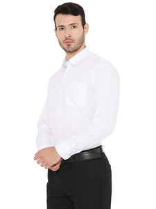 White Solid Slim Fit Formal Shirt for Men [MSC1Shirt3]
