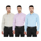 Maharaja Combo of 3 Striped Polyester Slim Fit Formal Shirts for Men [MSCombo19]