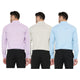 Maharaja Combo of 3 Striped Polyester Slim Fit Formal Shirts for Men [MSCombo19]