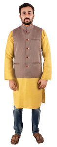 Maroon Cotton Blend Modi Jacket - Waist Coat [MSJ002]