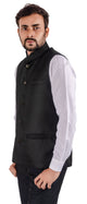 Black Cotton Blend Modi Formal Jacket - Waist Coat [MSJ008]