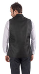 Black Cotton Blend Modi Formal Jacket - Waist Coat [MSJ008]