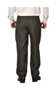 Grey PolyViscose Pleated Parallel Fit Trousers [JTR1015]