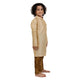 Kids Art Silk Side Button Kurta Pyjama Set in Gold for Boys [MSKKP013]