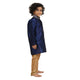 Kids Art Silk Embroidered Kurta Pyjama Set in Blue for Boys [MSKKP015]