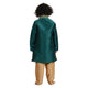Kids Art Silk Embroidered Kurta Pyjama Set in Green for Boys [MSKKP017]