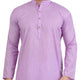 Men's Striped PolyBlend Kurta and Cotton Pyjama Set in Purple [MSKP094]