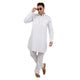 Men's Poly Cotton Pathani Set in White [MSKP119]