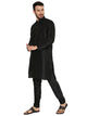 Men's Banarasi Dupion Silk Kurta Pyjama Set in Black for Men [MSKP126]