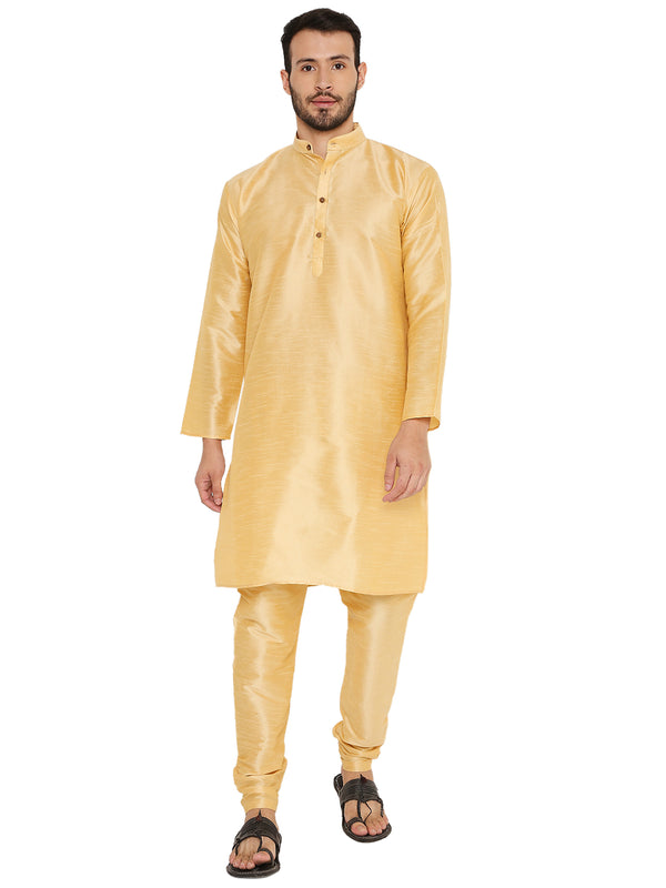 Banarasi Dupion Silk Kurta in Beige