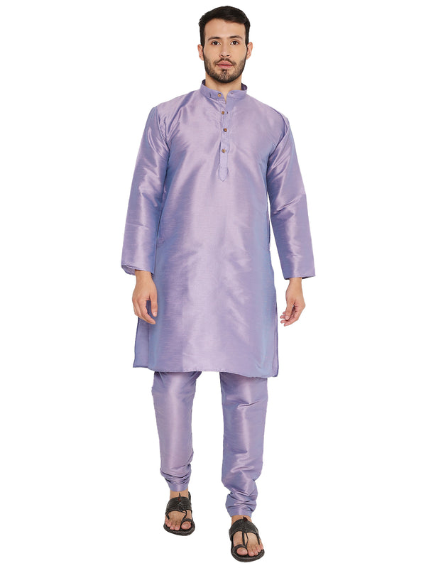 Banarasi Dupion Silk Kurta in Lilac