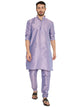 Men's Banarasi Dupion Silk Kurta Pyjama Set in Lilac for Men [MSKP132]