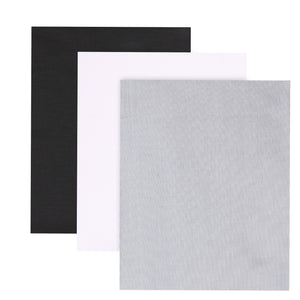 Unstitched Poly Cotton Pack of 3 Plain Shirt Piece Set (2.5m - 35panna) [MSP290]