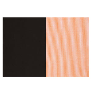 Unstitched Poly Viscose Striped Shirt (2m-44panna) and Matching Trouser (1.2m - 58panna) Set in Orange [MSP297]