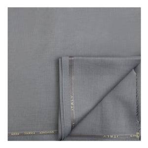 Unstitched PolyBlend Safari Suit Fabric (2.8m - 58panna) in Grey for Men [MSP303]
