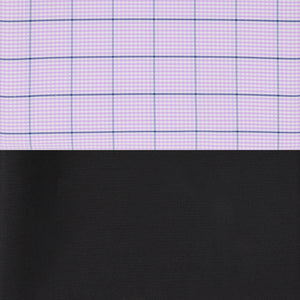 Unstitched PolyViscose Checkered Fabric Shirt (2.50m-35panna) & Trouser (1.2m-58panna) Combo Set in Purple [MSP314]