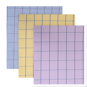 Unstitched PolyViscose Fabric Combo of 3 Checkered Shirt Piece (2.25m - 36panna) each [MSP318]