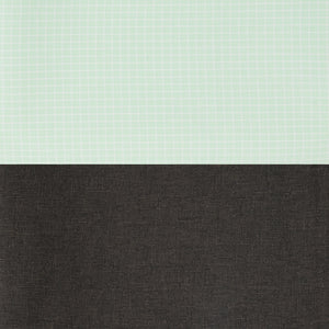 Unstitched PolyViscose Fabric Green Small Checks Shirt (2.25m-36panna) & Trouser (1.2m-58panna) Combo Set  [MSP332]
