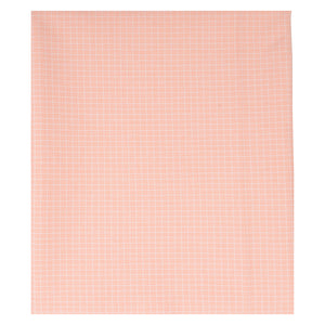 Unstitched PolyViscose Fabric Peach Small Checks Shirt (2.25m-36panna) & Trouser (1.2m-58panna) Combo Set  [MSP333]