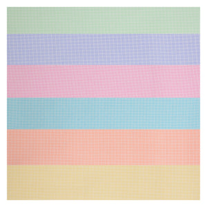 Unstitched PolyViscose Fabric Combo of 6 Small Checks Shirt Piece (2.25m-36panna) each [MSP336]