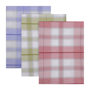 Unstitched PolyViscose Fabric Combo of 3 Checkered Shirts (2.25m-35panna) and 3 Trousers (1.2m-58panna) [MSP343]