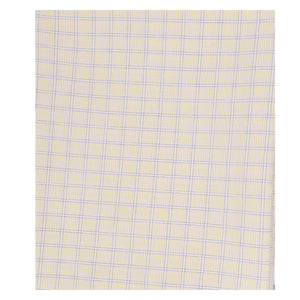 Unstitched PolyBlend Yellow Checks Shirt (2.25m - 35panna) and Trouser (1.2m - 58panna) Fabric Piece Set for Men [MSP382]