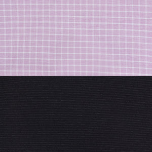 Unstitched PolyBlend Purple Checks Shirt (2.25m - 35panna) and Trouser (1.2m - 58panna) Fabric Piece Set for Men [MSP387]