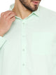 Maharaja Slim Fit Small Checks Shirt in Green for Men [MSS074]