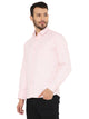 Slim Fit Checkered Shirt in Peach for Men [MSS091]