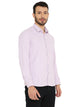 Slim Fit Small Checks Shirt in Pink for Men [MSS094]